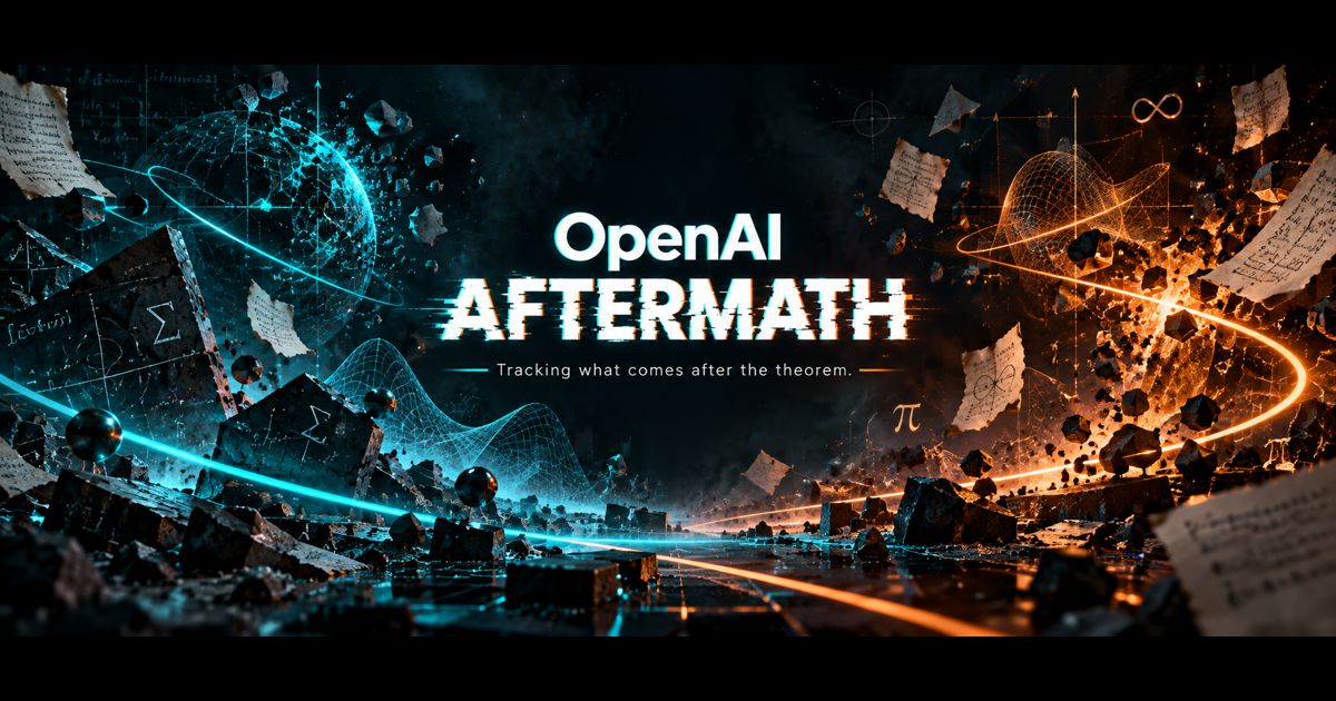 OpenAI Aftermath — Tracking what comes after the theorem.